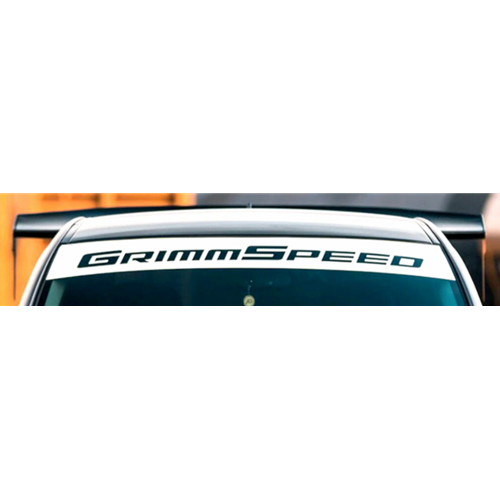 GrimmSpeed Windshield Banner WHITE - 43"/Subaru Universal