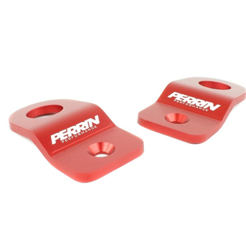 Upper Radiator Bracket Set for 2008-2020 WRX/STI Red