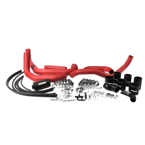 Boost Tube Box 08-14 WRX Red Boost Tubes with Black Couplers