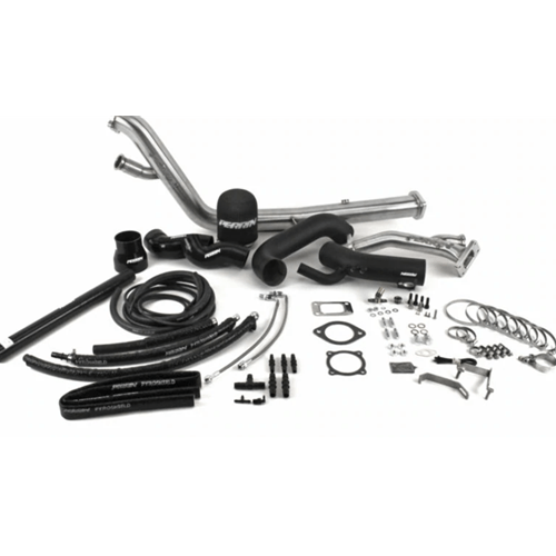 Rotated Tuner Kit with Intake for EFR Turbo T3 Inlet 02-07 WRX/STI Black