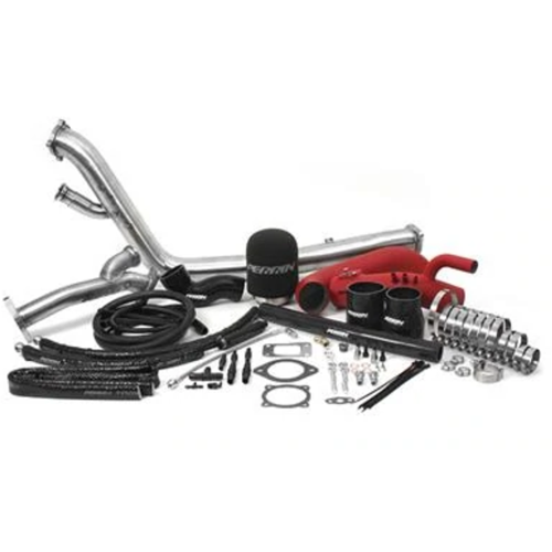 Rotated Tuner Kit with Intake for EFR Turbo T3 Inlet 02-07 WRX/STI Red