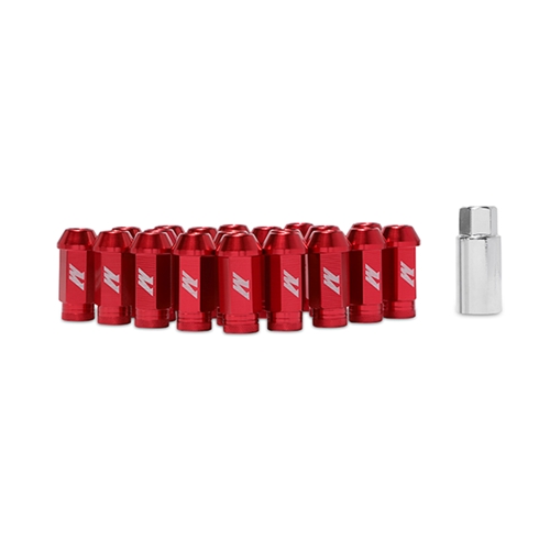 Mishimoto Aluminum Locking Lug Nuts, M12 x 1.25, Red