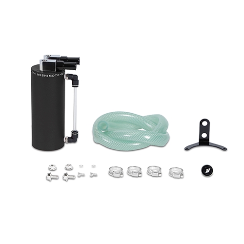 Mishimoto Aluminum Oil Catch Can - Small, Wrinkle Black