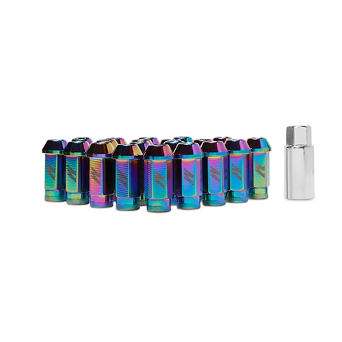 Mishimoto Aluminum Locking Lug Nuts, M12 x 1.25, Neo Chrome