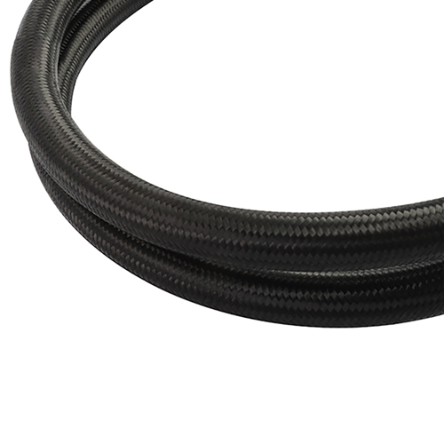 Mishimoto -8AN Braided Line, Black Nylon - 15ft