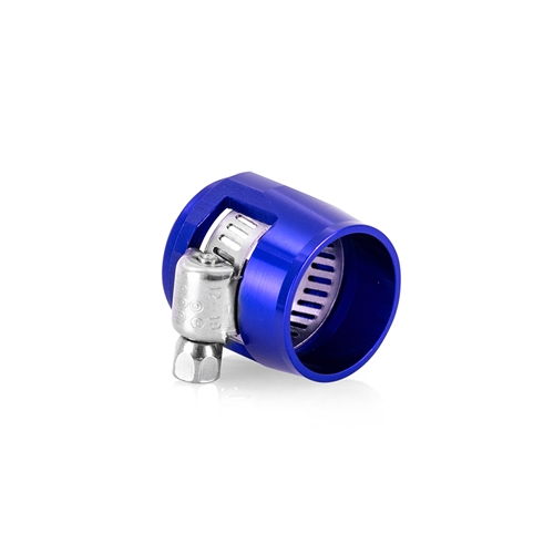 Mishimoto -8AN Hex Hose Finisher Clamp Set, Blue