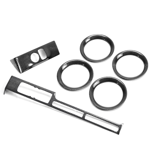 2009 - 2014 NISSAN GTR R35 INTERIOR TRIM SET (6 PCS). PIECES
INCLUDE: MIRROR CONTROL PANEL
COVER (1), NAVIGATOR COVER (1),
AIR VENTS COVER (4)
