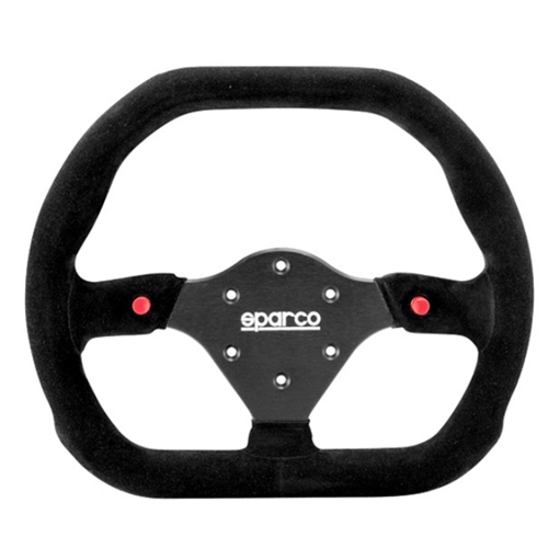SPARCO STEERING WHEEL 310X260 SUEDE BLACK