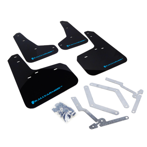 2012-19 Ford Focus ST 2016-19 RS  Mud Flaps Light Blue Logo