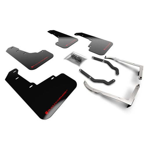 2018-21 Crosstrek Black Mud Flap Red Logo