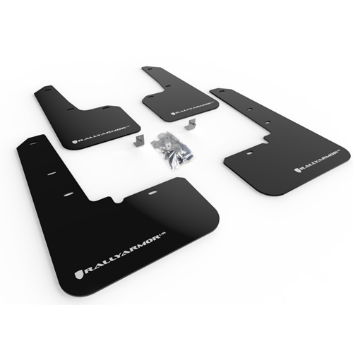 2020-21 Subaru Outback Black UR Mud Flap White Logo