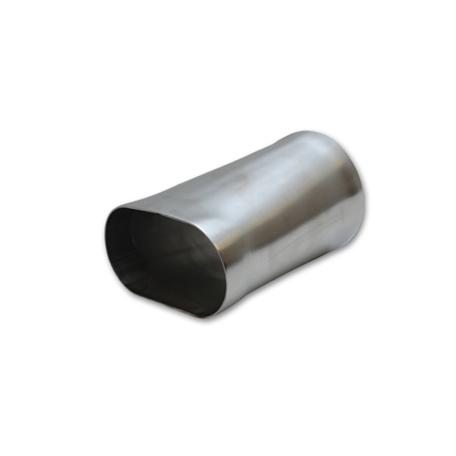 Transition Adapter, 3.5" Oval to 3.5" O.D. Round - 6" long