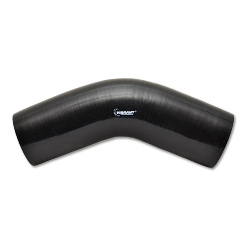 45 Degree Elbow, 5.00" I.D. x 4.00" Leg Length - Black