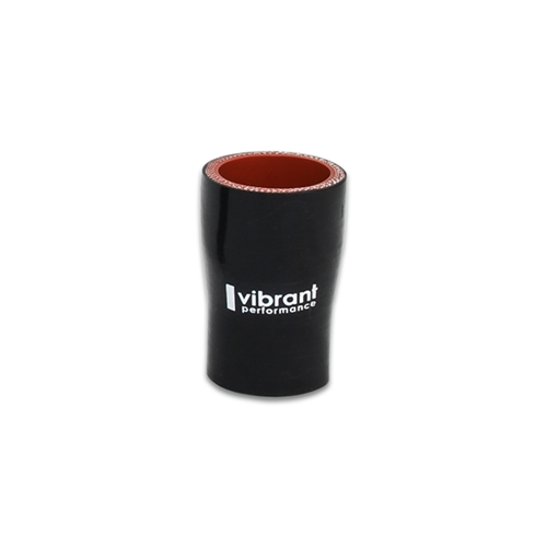 Reducer Coupler, 1.75" I.D. x 1.25" I.D. x 3.00" Long - Black