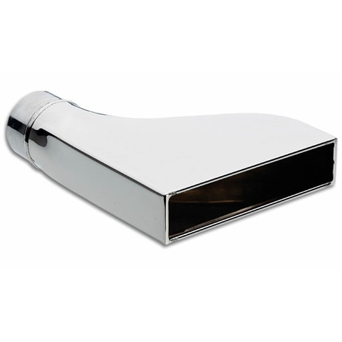 7.75" x 1.875" Rectangular Stainless Steel Tip (Camaro Style) - 2.25"inlet