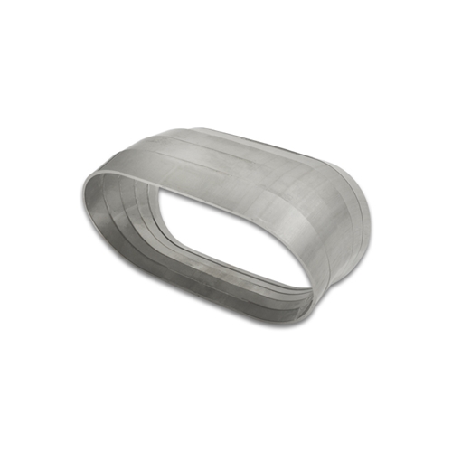 45 Degree Vertical Plane Oval Pie Cuts, Nominal Tube Size: 3"