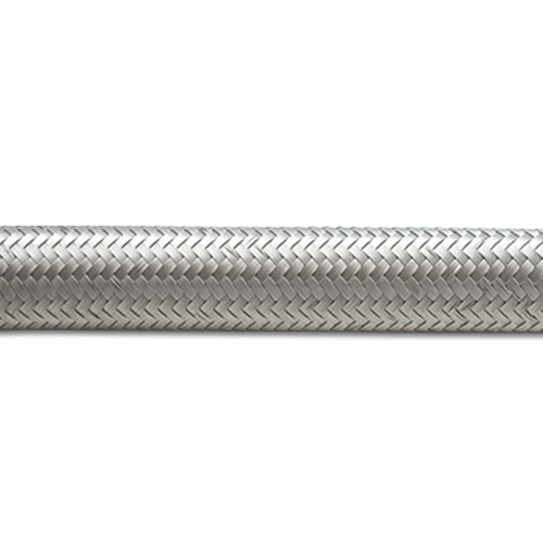 10ft Roll of Stainless Steel Braided Flex Hose; AN Size: -8; Hose ID 0.44"