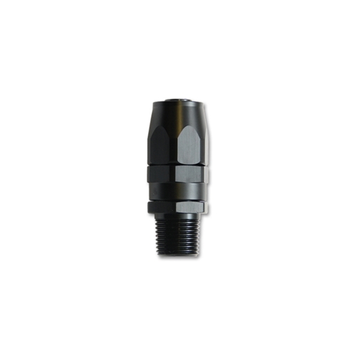 Male Straight Hose End Fitting; Size: -8AN; Pipe Thread 1/4" NPT
