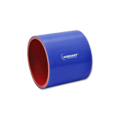Straight Hose Coupler, 1.75" I.D. x 3.00" long - Blue