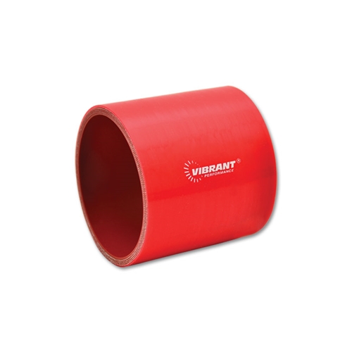Straight Hose Coupler, 2.00" I.D. x 3.00" long - Red