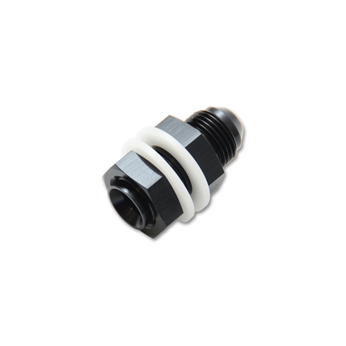 Fuel Cell Bulkhead Adapter Fitting; Size: -10AN (With 2 PTFE Crush Washers & Nut)