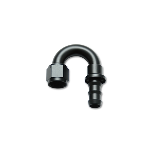 Push-On 180 Degree Hose End Elbow Fitting; Hose Size: -12AN