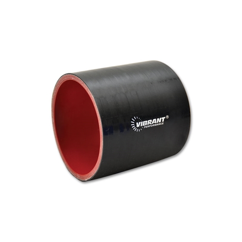 Straight Hose Coupler, 1.625" I.D. x 3.00" Long - Gloss Black