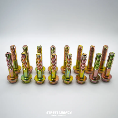 Street Legacy Honda B-Series Transmission Case Bolts - YELLOW