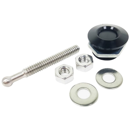 Quik-Latch Push Button 1.25" Fasteners - Black - EACH