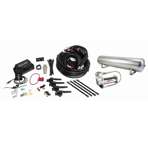Airlift Performance 3H (1/4" Air Line, 4 Gallon 5-Port Polished Tank, VIAIR 444C Compressor)