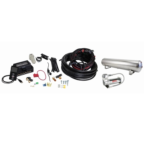 Airlift Performance 3P (1/4" Air Line, 4 Gallon 5-Port Polished Tank, VIAIR 444C Compressor)