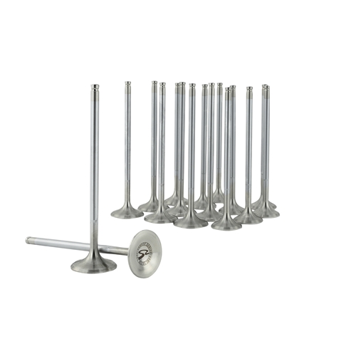 Valves / Alpha Series / Set of 16 / Honda / D16 VTEC / 30mm INT / 26mm EXH / Standard Compression