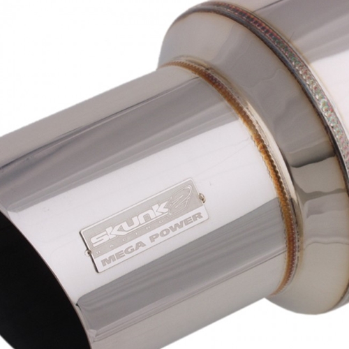 Muffler / Mega Power / 1 pcs / Universal / 3" (76mm) Straight Thru / 5.25" dia / 4" Tip