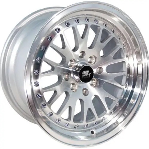 MST Wheels MT10 - Silver w/Machined Face - 15x8.0 4x100/4x114.3 Offset +25