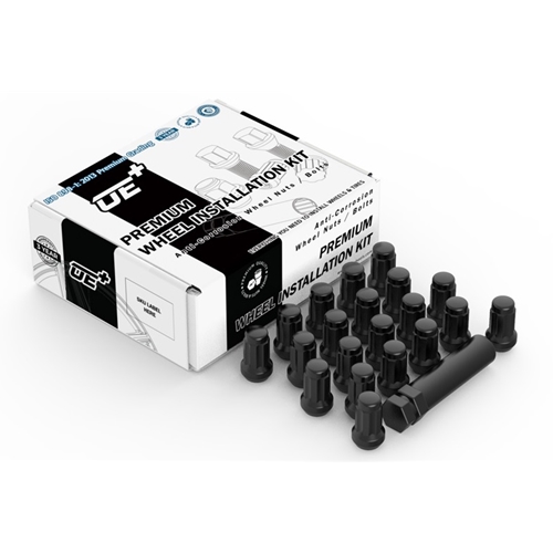 Superspeed Spline Lug Nuts w/Key - 12x1.25 - Black